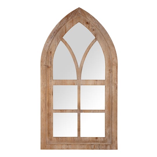 Glitzhome&#xAE; 40&#x22; Gothic Window Frame Wall Mirror